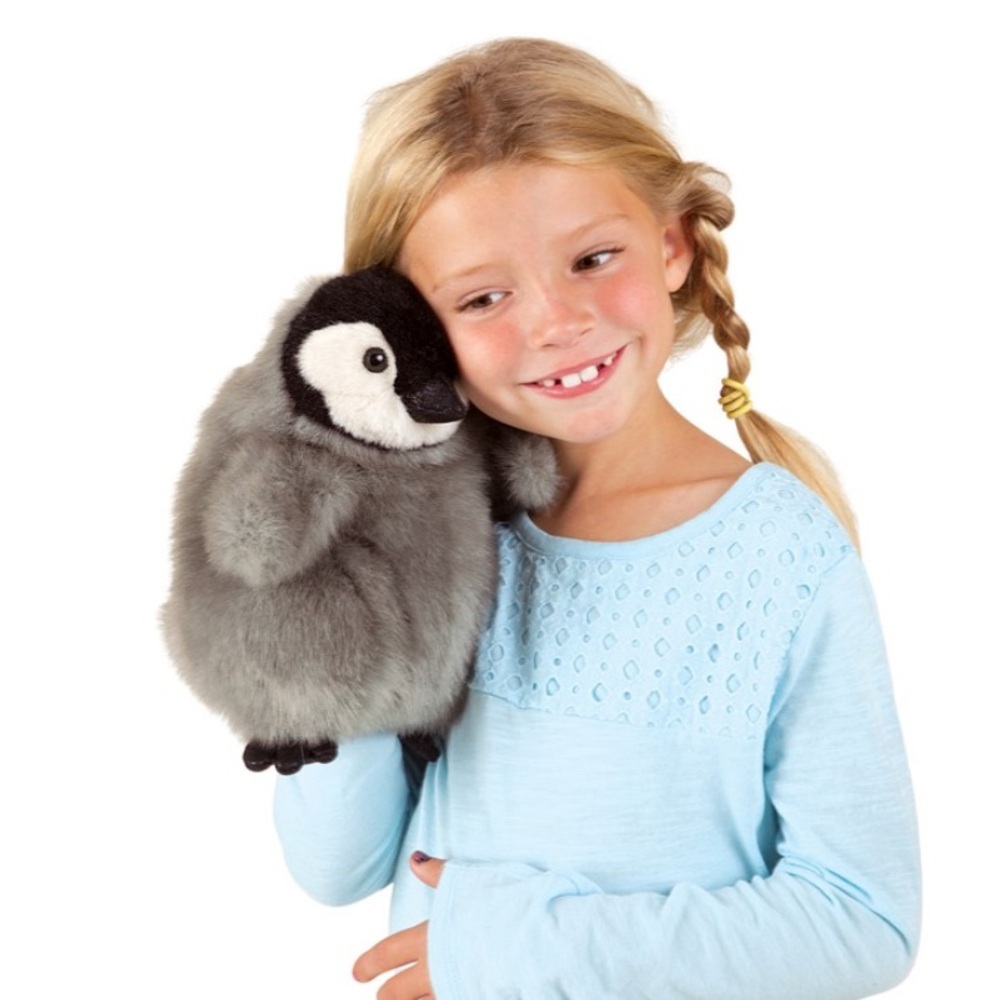 Folkmanis Baby Emperor Penguin Puppet Toy